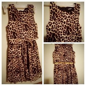 Cheetah print dress
